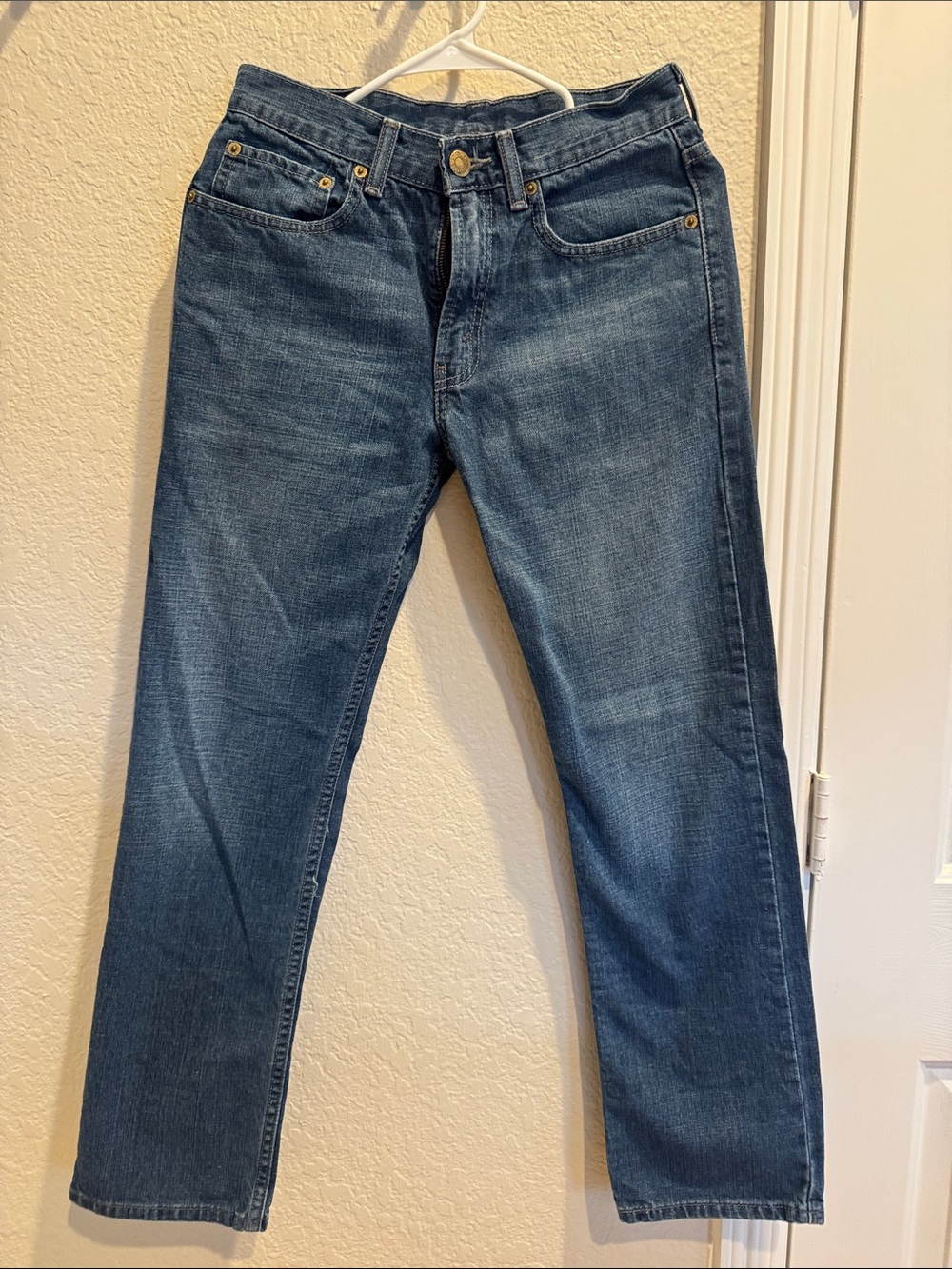 Classic Dark  Blue Straight-Leg Jeans